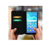 Housse Huawei Y5 2018 / Honor 7S Etui Porte-cartes Fonction support - Noir