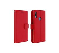 Housse Huawei Y6 2019 / Y6S et Honor 8A Porte carte Support Vidéo Rouge