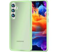 Housse hybride mate NALIA pour Samsung Galaxy S24 Coque, Semi-transparente Dos dur antichoc & Cadre de protection Menthe-Vert