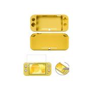 Housse ï¿½tui silicone de protection pour console Nintendo Switch Lite - Jaune + Protection ï¿½cran en verre trempï¿½