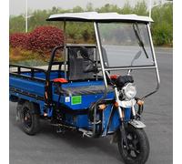 Housse Idéale pour Tricycle Adulte, Housse De Pluie pour Scooter De Mobilité, auvent de pare-brise à 3 roues, Pour l'extérieur en toutes saisons(White,110cm/43.3in)