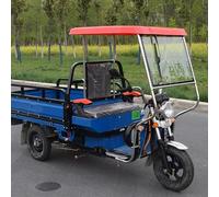 Housse Idéale pour Tricycle Adulte, Housse De Pluie pour Scooter De Mobilité, auvent de pare-brise à 3 roues, Pour l'extérieur en toutes saisons(Red,110cm/43.3in)