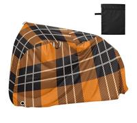 Housse imperméable carrée orange marron pour vélo avec trous de verrouillage, résistante aux UV, pour intérieur et extérieur, convient à la plupart des funda para bicicleta electrica