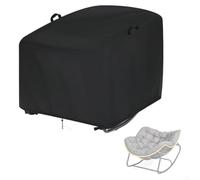 Housse imperméable d'extérieur pour chaise à bascule en tissu Oxford 210D et ourlet élastique pour une protection sûre contre la pluie et le soleil (112 x 96 x 76 cm)