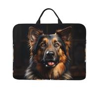 Housse imperméable et résistante aux chocs pour ordinateur portable 14" avec imprimé berger allemand, convient pour le travail, les voyages d'affaires et les voyages quotidiens.