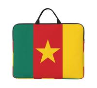 Housse imperméable et résistante aux chocs pour ordinateur portable 14" Motif drapeau du Cameroun Convient pour le bureau, les voyages d'affaires et les voyages quotidiens.