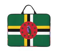 Housse imperméable et résistante aux chocs pour ordinateur portable 14" Motif drapeau du Commonwealth de Dominique Convient pour le travail, les voyages d'affaires et les voyages quotidiens.