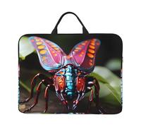 Housse imperméable et résistante aux chocs pour ordinateur portable de 14" avec imprimé d'insectes étranges - Convient pour le travail, les voyages d'affaires et les voyages quotidiens.