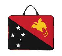 Housse imperméable et résistante aux chocs pour ordinateur portable de 14" avec imprimé drapeau de la Papouasie-Nouvelle-Guinée, convient pour le travail, les voyages d'affaires et les voyages