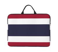 Housse imperméable et résistante aux chocs pour ordinateur portable de 14" avec motif drapeau de la Thaïlande, convient pour le travail, les voyages d'affaires et les voyages quotidiens.