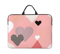 Housse imperméable et résistante aux chocs pour ordinateur portable de 14 pouces avec motif abstrait d'amour - Convient pour le bureau, les voyages d'affaires et les voyages quotidiens.