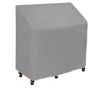 Housse imperméable et résistante aux UV pour tables de bar et tabourets standard avec système de serrage élastique réglable (gris)