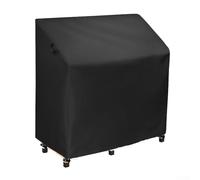 Housse imperméable et résistante aux UV pour tables et tabourets de bar standard avec système de serrage élastique réglable (noir)