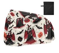 Housse imperméable gothique rouge noir Halloween sorcière citrouille pour vélo avec trous de verrouillage intérieur et extérieur Housse de vélo électrique de route Convient à la plupart des funda para