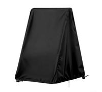 Housse imperméable pour balancelle pour bébé, tissu Oxford 210D, protection contre la poussière, protection zippée robuste pour balançoire simple - Noir - 93 x 118 x 160 cm (L x l x H)