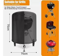 Housse imperméable pour barbecue Weber, 57 cm, 500D Oxford imperméable, housse de barbecue ronde