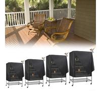 Housse imperméable pour cage à oiseaux fabriquée en tissu Oxford 210D respirant, résistant à la poussière et à la lumière pour aider à protéger les oiseaux dans une variété de tailles de cage (48 x 48