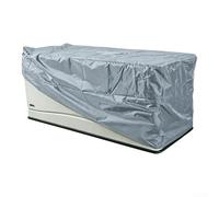 Housse imperméable pour casier de patio 158 x 76 x 69 cm, doublure argentée | Tissu Oxford, résistant à l'usure, taille 123 x 62 x 55 cm, options noir, gris, vert, utilisation sur la terrasse et le