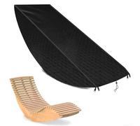 Housse imperméable pour chaise longue en tissu Oxford 420D avec protection UV pour meubles de piscine extérieure 155 x 65 x 95 cm