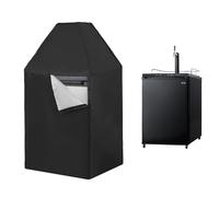 Housse Imperméable Pour Distributeur De Bière | Kegerator Housse Pour Utilisation En Extérieur | Housse De Refroidisseur De Bière En Fût | Housse De Tour à Bière (Noir)