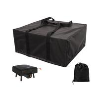 Housse imperméable pour four à pizza - Protection extérieure robuste pour jardin, terrasse, camping | 63 x 55 x 28 cm en tissu Oxford noir, protection contre les intempéries, design facile à