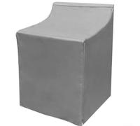 Housse imperméable pour machine à laver, résistante aux UV, tissu Oxford 210D avec fenêtre/avant, convient à la plupart des machines standard (gris)