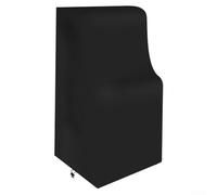 Housse imperméable pour machine d'arcade en tissu Oxford 420D très résistante à la poussière avec fermeture éclair et cordon inférieur réglable pour rangement intérieur et extérieur (noir, 51 x 68,5 x