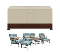 Housse imperméable pour meubles de jardin 130 x 75 x 71 cm en tissu Oxford 420D avec revêtement en polyuréthane résistant aux UV et au vent
