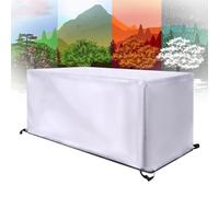 Housse imperméable pour meubles de jardin 230 x 220 x 80 cm - Tissu Oxford résistant anti-UV et coupe-vent pour tables en bois, bancs, canapés et chaises en rotin