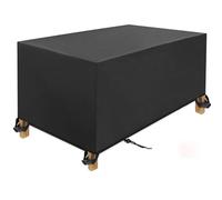 Housse imperméable pour meubles de jardin 420D Oxford anti-UV en rotin 270 x 100 x 90 cm Housse de canapé d'extérieur pour meubles rectangulaires/cubes
