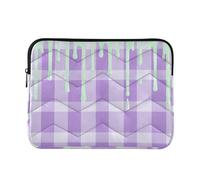Housse imperméable pour ordinateur portable de 13 à 14 pouces avec fermeture éclair - Lavande Buffalo Mint - Sac de voyage pour ordinateur portable