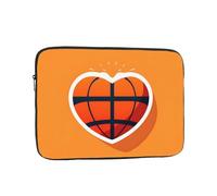 Housse imperméable pour ordinateur portable de 17" compatible avec MacBook Chromebook 15,6", 16", 17", "Love Heart Basketball