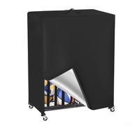Housse imperméable pour panier de basket-ball, tissu Oxford 420D, organiseur de rangement pour équipement de sport avec aération latérale (noir)