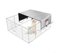 Housse imperméable pour parc de jeu pour chien, protection UV, tissu Oxford portable, protection contre le soleil et la pluie (200 x 165 cm)