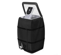 Housse imperméable pour pompe de chauffage spa avec fermeture éclair sur le dessus pour un accès facile au panneau de contrôle et une stabilité coupe-vent à l'aide de boucles latérales et cordon