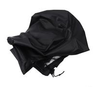 Housse imperméable pour réfrigérateur d'extérieur en tissu Oxford 210D très résistant, ajustement parfait avec deux fermetures éclair avant pour un accès facile (noir, 58 x 58 x 142 cm)