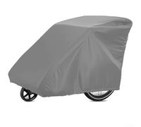 Housse imperméable pour remorque de vélo pour enfants, anti-poussière et coupe-vent, garde la remorque propre et sûre (gris)