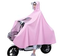 Housse imperméable pour scooter électrique d'extér Poncho de pluie avec miroir for vélo électrique, moto, Scooter, multicolore 3XL-4XL(Roze,4XL)