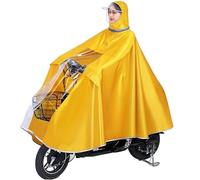 Housse imperméable pour scooter électrique d'extér Poncho de pluie for vélo électrique, for et Scooter, tailles multicolores 3XL à 4XL(Giallo,Single-4XL)