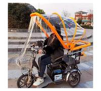 Housse imperméable pour scooter électrique d'extér Tailles multiples multicolores d'Oxford de couverture tricycle scooter mobilité(Transparent,65cm/26")