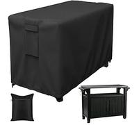 Housse imperméable pour table de préparation de terrasse Keter Unity XL de 88,9 cm/139,7 cm - Pour îlot de cuisine d'extérieur et chariot à barre roulante - Accessoires de barbecue durables et
