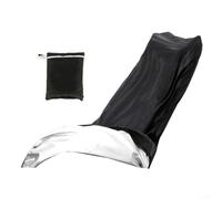 Housse imperméable pour tondeuse à gazon avec tissu Oxford 210D résistant aux déchirures, résistant au vent et à la poussière, comprend un cordon inférieur sécurisé pour plus de stabilité (noir)