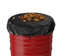 Housse imperméable pour tonneau de pluie - Couvercle de tambour réglable avec cordon de serrage | Housse de conteneur extensible pour fûts de 180 litres, poubelle, tonneau de jardin, protection