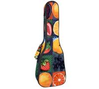 Housse imperméable pour ukulélé 58,4 cm avec rangement et poignée - Composition de fleurs colorées, Multicolore 05, 25.9x9x3.1in/66x23x8cm, Organiseur de sac