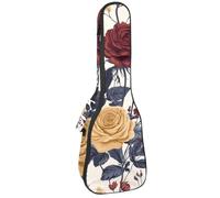 Housse imperméable pour ukulélé 58,4 cm avec rangement et poignée - Fond à pois bokeh, Multicolore 05, 25.9x9x3.1in/66x23x8cm, Organiseur de sac