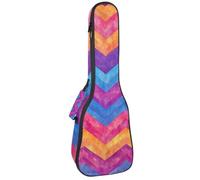 Housse imperméable pour ukulélé 58,4 cm avec rangement et poignée - Fond coloré cosmos nuit étoilée, Multicolore 09, 25.9x9x3.1in/66x23x8cm, Organiseur de sac