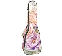 Housse imperméable pour ukulélé 58,4 cm avec rangement et poignée - Motif loup esthétique violet, Multicolore 09, 25.9x9x3.1in/66x23x8cm, Organiseur de sac