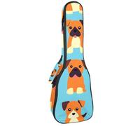 Housse imperméable pour ukulélé 58,4 cm avec rangement et poignée - Nœuds papillon, cœurs et empreintes de pattes mignonnes, Multicolore 03., 25.9x9x3.1in/66x23x8cm, Organiseur de sac
