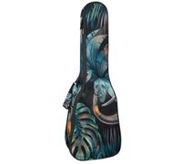 Housse imperméable pour ukulélé - Durable - 58,4 cm - Avec rangement et poignée - Aquarelle - Éléphant indien - Ananas, Multicolore 02, 25.9x9x3.1in/66x23x8cm, Organiseur de sac