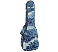 Housse imperméable pour ukulélé - Durable - 58,4 cm - Avec rangement et poignée - Motif baleine, dauphin, poisson, requin, Multicolore 09, 25.9x9x3.1in/66x23x8cm, Organiseur de sac